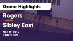 Rogers  vs Sibley East  Game Highlights - Nov 19, 2016