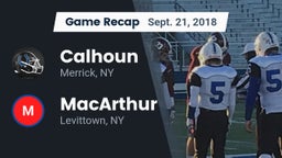Recap: Calhoun  vs. MacArthur  2018