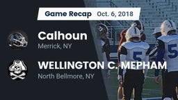 Recap: Calhoun  vs. WELLINGTON C. MEPHAM 2018