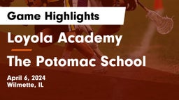 Loyola Academy  vs The Potomac School Game Highlights - April 6, 2024
