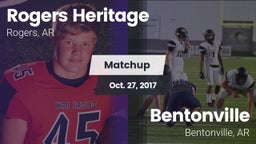 Matchup: Rogers Heritage vs. Bentonville  2017