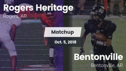 Matchup: Rogers Heritage vs. Bentonville  2018