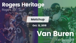 Matchup: Rogers Heritage vs. Van Buren  2018