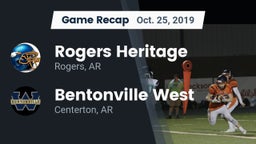Recap: Rogers Heritage  vs. Bentonville West  2019