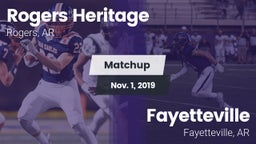 Matchup: Rogers Heritage vs. Fayetteville  2019