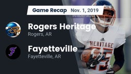 Recap: Rogers Heritage  vs. Fayetteville  2019