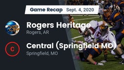 Recap: Rogers Heritage  vs. Central  (Springfield MO) 2020