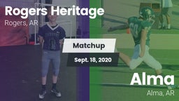 Matchup: Rogers Heritage vs. Alma  2020