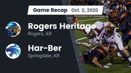 Recap: Rogers Heritage  vs. Har-Ber  2020