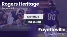 Matchup: Rogers Heritage vs. Fayetteville  2020