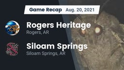 Recap: Rogers Heritage  vs. Siloam Springs  2021