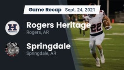 Recap: Rogers Heritage  vs. Springdale  2021