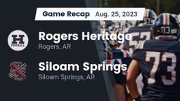 Recap: Rogers Heritage  vs. Siloam Springs  2023