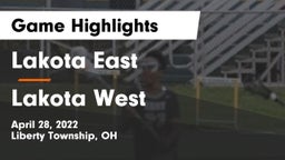 Lakota East  vs Lakota West  Game Highlights - April 28, 2022