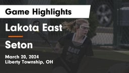 Lakota East  vs Seton  Game Highlights - March 20, 2024