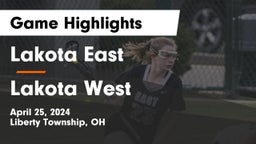 Lakota East  vs Lakota West  Game Highlights - April 25, 2024