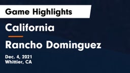 California  vs Rancho Dominguez Game Highlights - Dec. 4, 2021