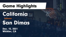 California  vs San Dimas  Game Highlights - Dec. 15, 2021