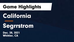 California  vs Segrrstrom Game Highlights - Dec. 28, 2021