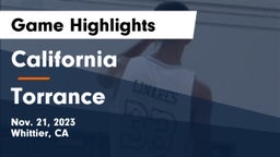 California  vs Torrance  Game Highlights - Nov. 21, 2023