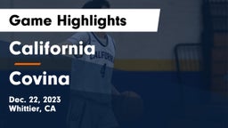 California  vs Covina  Game Highlights - Dec. 22, 2023