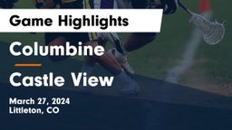 Columbine  vs Castle View  Game Highlights - March 27, 2024