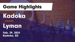 Kadoka  vs Lyman  Game Highlights - Feb. 29, 2024