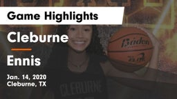 Cleburne  vs Ennis  Game Highlights - Jan. 14, 2020