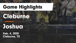 Cleburne  vs Joshua  Game Highlights - Feb. 4, 2020