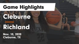 Cleburne  vs Richland  Game Highlights - Nov. 10, 2020