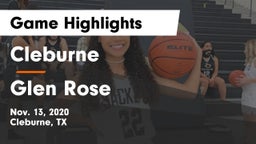 Cleburne  vs Glen Rose  Game Highlights - Nov. 13, 2020