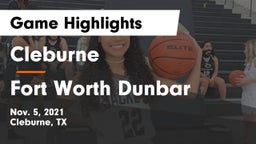 Cleburne  vs Fort Worth Dunbar Game Highlights - Nov. 5, 2021