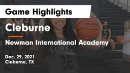 Cleburne  vs Newman International Academy  Game Highlights - Dec. 29, 2021