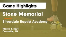 Stone Memorial  vs Silverdale Baptist Academy Game Highlights - March 4, 2024