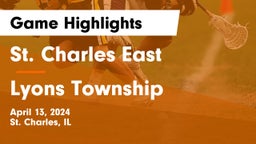 St. Charles East  vs Lyons Township  Game Highlights - April 13, 2024