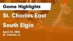 St. Charles East  vs South Elgin  Game Highlights - April 24, 2024