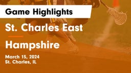 St. Charles East  vs Hampshire  Game Highlights - March 15, 2024