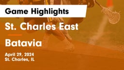 St. Charles East  vs Batavia  Game Highlights - April 29, 2024