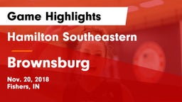 Hamilton Southeastern  vs Brownsburg  Game Highlights - Nov. 20, 2018