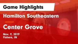Hamilton Southeastern  vs Center Grove  Game Highlights - Nov. 9, 2019
