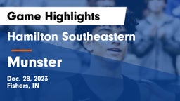 Hamilton Southeastern  vs Munster  Game Highlights - Dec. 28, 2023