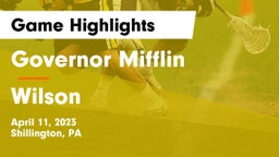 Governor Mifflin  vs Wilson  Game Highlights - April 11, 2023
