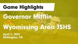 Governor Mifflin   vs Wyomissing Area JSHS Game Highlights - April 2, 2024