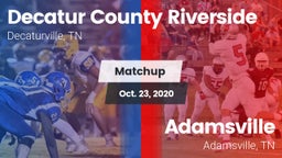 Matchup: Riverside High vs. Adamsville  2020