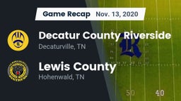 Recap: Decatur County Riverside  vs. Lewis County  2020