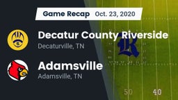 Recap: Decatur County Riverside  vs. Adamsville  2020