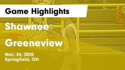 Shawnee  vs Greeneview  Game Highlights - Nov. 24, 2020