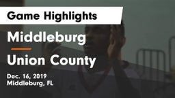 Middleburg  vs Union County Game Highlights - Dec. 16, 2019