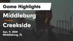 Middleburg  vs Creekside  Game Highlights - Jan. 9, 2020