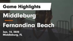 Middleburg  vs Fernandina Beach  Game Highlights - Jan. 14, 2020